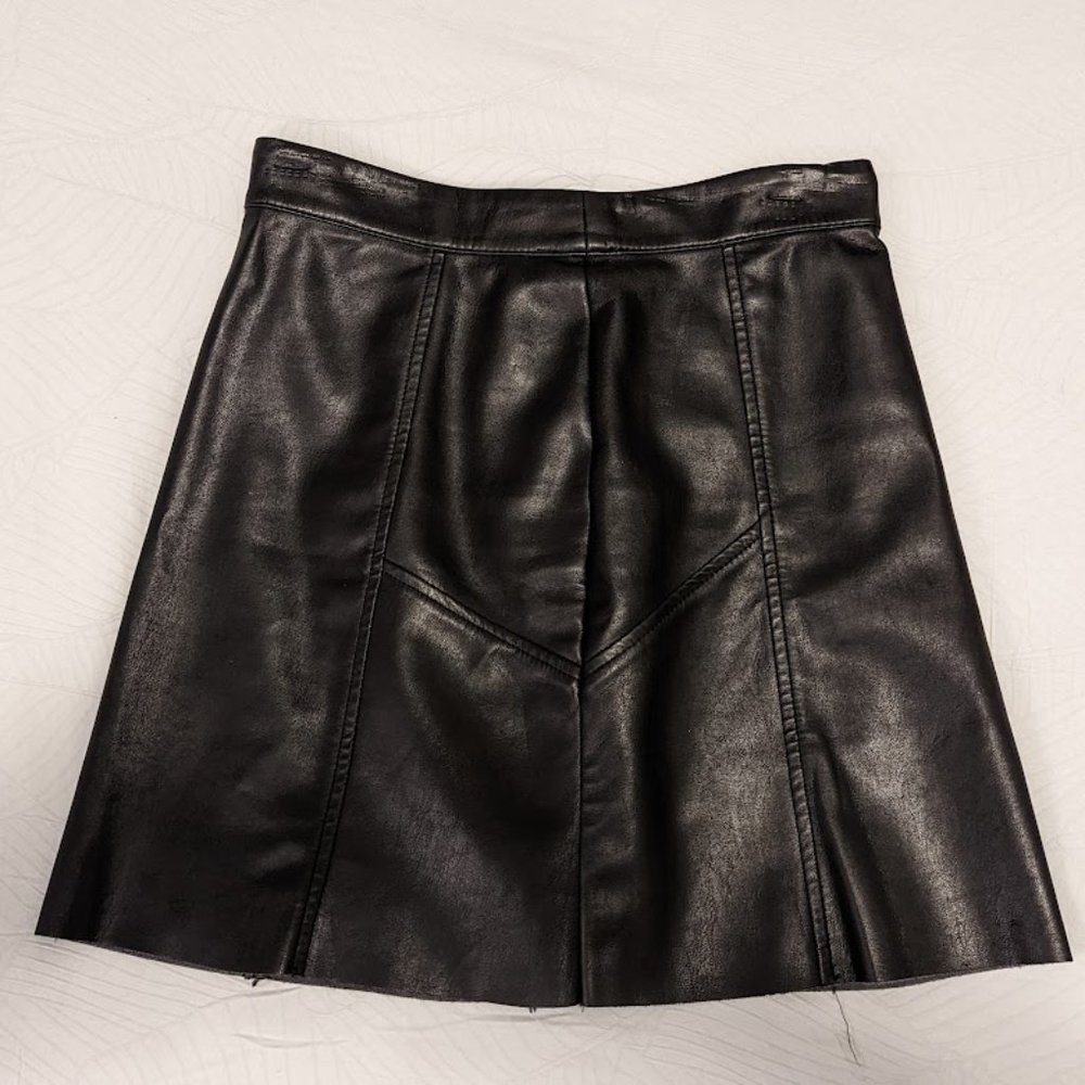 Faux Leather Pencil Skirt